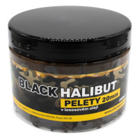 Chyť a pusť Pelety Black Halibut v lososovém proteinu 500ml - 15mm