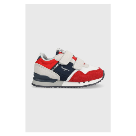 Dětské sneakers boty Pepe Jeans červená barva