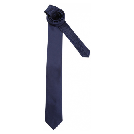 Modrá hedvábná kravata s prošívaným vzorem John & Paul | Modio.cz