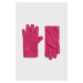 Dětské rukavice United Colors of Benetton fialová barva