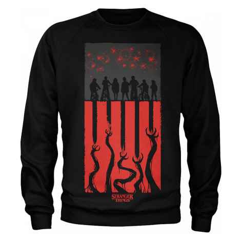 Stranger Things mikina, Flag Sweatshirt Black, pánská HYBRIS