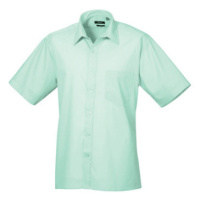 Premier Workwear Pánská košile s krátkým rukávem PR202 Aqua -ca. Pantone 344