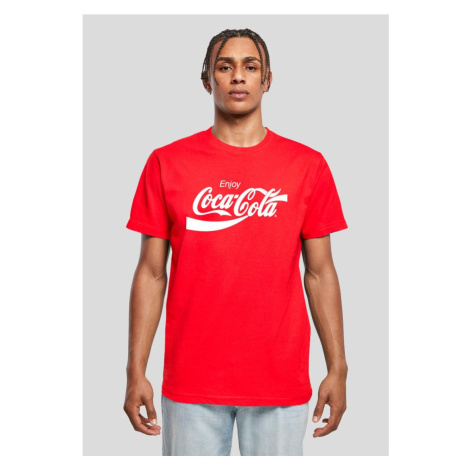 Pánské tričko krátký rukáv // Merchcode / Coca Cola Logo Tee cityred