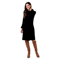Bewear Dámské mikinové šaty Evrailes B270 černá Černá