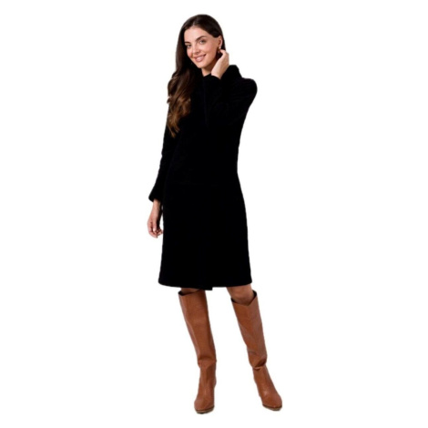 Bewear Dámské mikinové šaty Evrailes B270 černá Černá