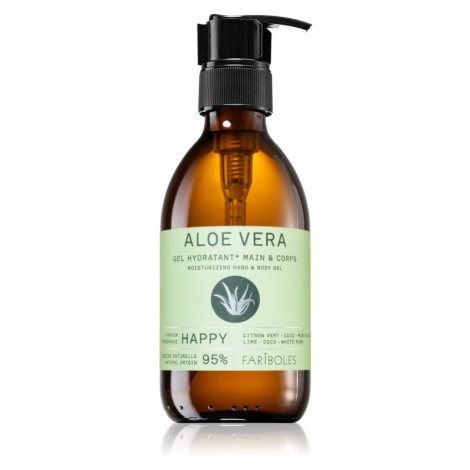 FARIBOLES Green Aloe Vera Happy hydratační gel na ruce a tělo 240 ml