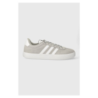 Kožené sneakers boty adidas COURT šedá barva, ID6280