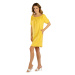 Litex Dámské šaty s krátkým rukávem 5E102 žlutá