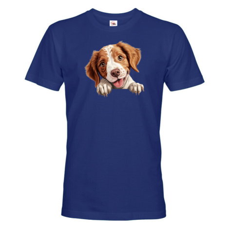 Pánské tričko Bretaňský ohař - tričko pro milovníky psů BezvaTriko