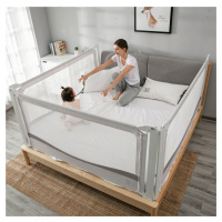 Zábrana na postel Monkey Mum® Premium - 190 cm - světle šedá