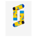 Modro-žluté vzorované ponožky Happy Socks Island In The Sun