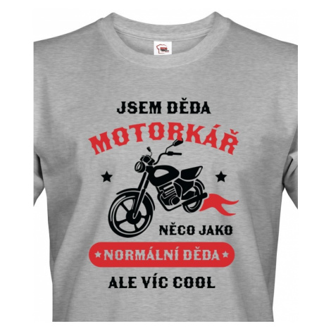 Pánské tričko pro dědu motorkáře - ideální dárek k narozeninám BezvaTriko