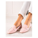 Balada Designové mokasíny dámské růžové na plochém podpatku ruznobarevne
