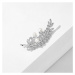Éternelle Luxusní perlová brož se zirkony Francoise B8076-X15121605 Stříbrná