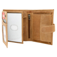 Pánská kožená peněženka Peterson PTN 317Z 2-1-5 camel