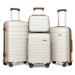 KONO set 4 kufrů Classic Collection - krémová -10L/39L/70L/103L