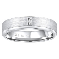 Snubní stříbrný prsten MADEIRA v provedení se zirkony pro ženy
