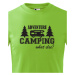 Dětské tričko s karavanem - Adventure Camping what else?