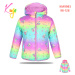 Dívčí zimní bunda - KUGO KM9983, růžová Barva: Růžová