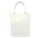 Kožená shopper bag kabelka Angelo 01-001 bílá