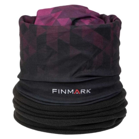 Finmark FSW-235 Multifunkční šátek s fleecem, černá, velikost