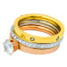 Linda's Jewelry Sada prstenů Triple Shiny chirurgická ocel IPR032 Velikost: 54