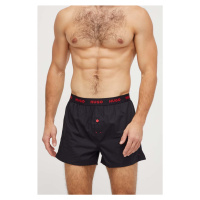 Bavlněné boxerky HUGO 3-pack černá barva, 50510216