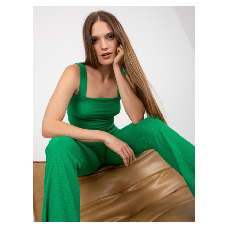 Zelený dámský ležérní set s kalhotami Fashionhunters