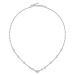 Trussardi Slušivý ocelový náhrdelník s krystaly T-Logo TJAXC04