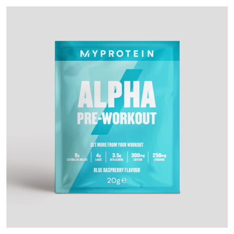 Alpha Pre-Workout - 20g - Modrá Malina Myprotein