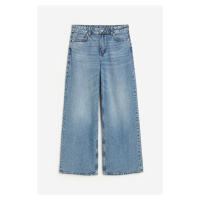 H & M - Baggy Regular Jeans - modrá