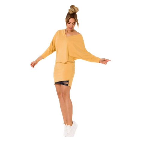 Made Of Emotion Dámské mini šaty Grisante M732 medová Žlutá