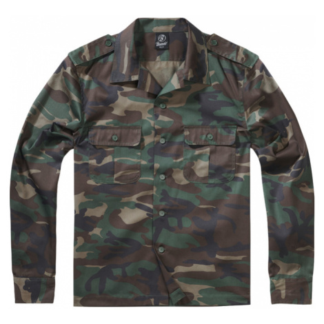 Brandit Košile US Shirt Longsleeve woodland