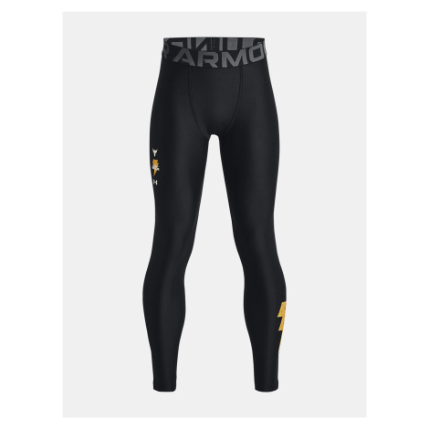 Černé klučičí legíny Under Armour Pjt Rock BA HG Leggings