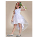 Flitrové dívčí šaty s květy bez rukávů