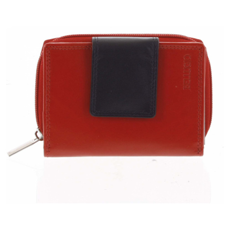 Dámská kožená peněženka Alice, červená/černá Bellugio