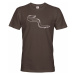 Pánské tričko s rybářským potiskem s motivem úhoře