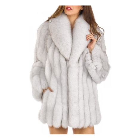 Zimní plyšová bunda dámský luxusní kožich A.Zado.Rin