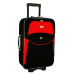Rogal Červeno-černý textilní cestovní kufr "Standard" - M (35l), L (65l), XL (100l)