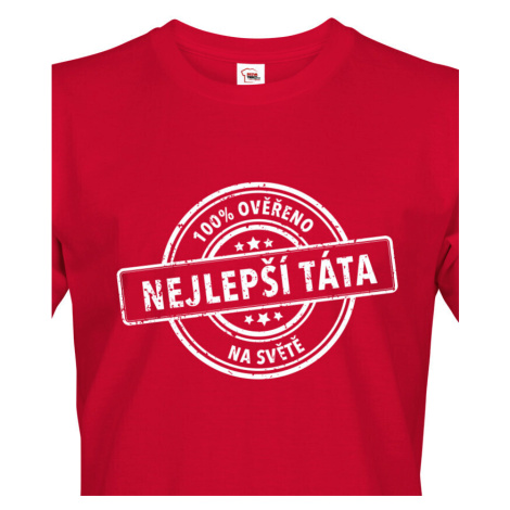 Vtipné tričko s potiskem Nejlepší táta na světě - originální dárek BezvaTriko