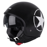 W-TEC FS-710S Helma na skútr černá s hvězdou