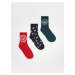 Reserved - Sada 3 párů vánočních ponožek - Zelená