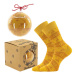 Lonka Elfi Unisex ponožky s vánočním motivem BM000002822200100638 zlatá