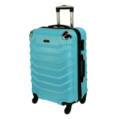 Rogal Světle tyrkysový odolný cestovní kufr do letadla "Premium" - M (35l)