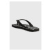 Žabky HUGO Arvel dámské, černá barva, na plochém podpatku, 50492136