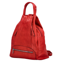 Trendy dámský koženkový batůžek Coleta, červený