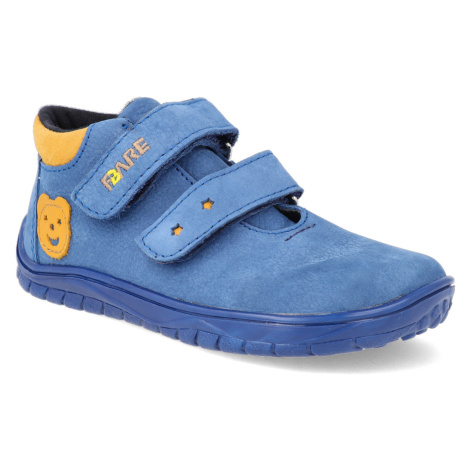 Barefoot kotníková obuv s membránou Fare Bare - B5426201 modrá