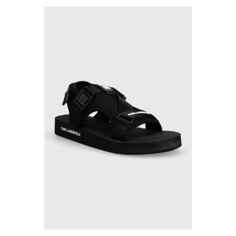 Sandály Karl Lagerfeld ATLANTIK pánské, černá barva, KL70515