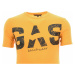Pánské žluté tričko s potiskem Gas
