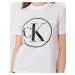Calvin Klein Calvin Klein dámské bílé tričko CIRCLE CK TEE